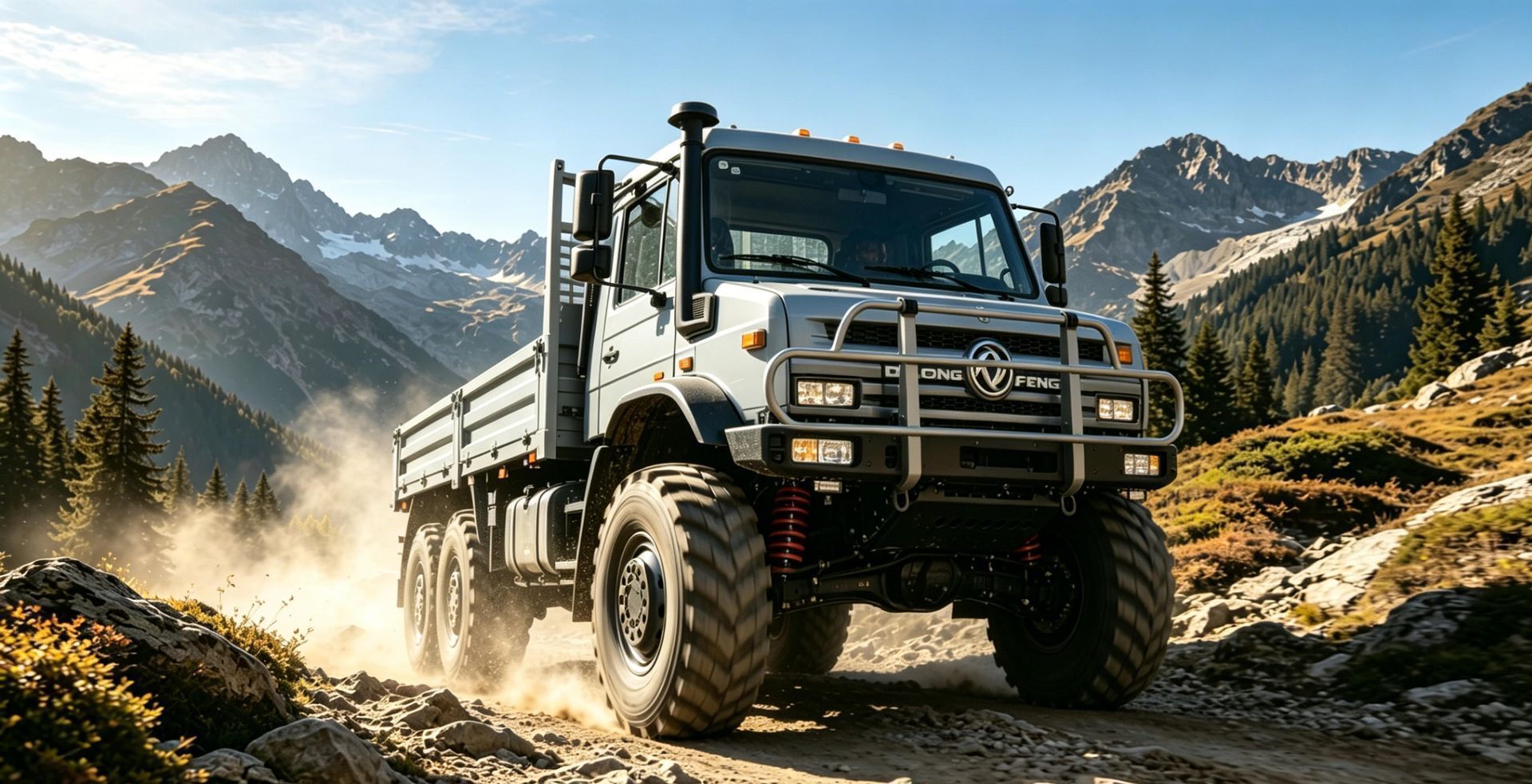 Dongfeng EQ2102 6×6 off-road truck in warehouse